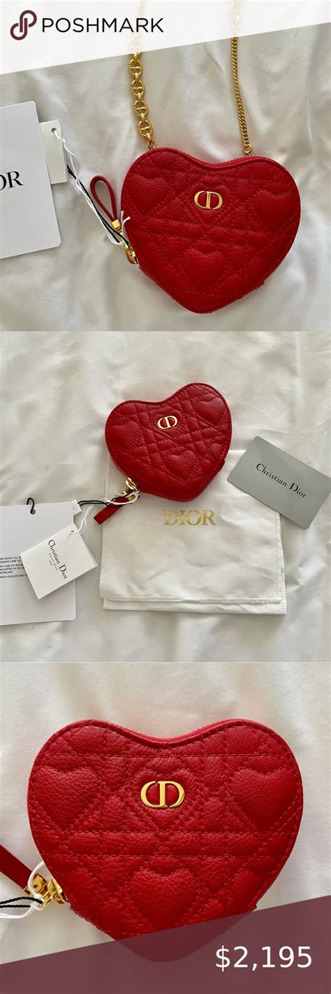 dior caro heart pouch|dior caro heart bag review.